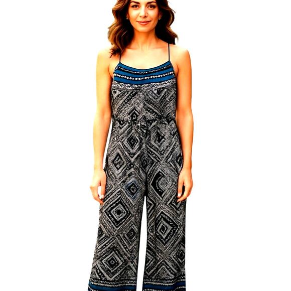 Alloy Apparel Medium Tall Women's Jumpsuit Romper BOHO Miss Size 8T 10T MT - Picture 1 of 6